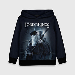 Толстовка-худи детская Властелин колец - Гендальф маг, цвет: 3D-черный
