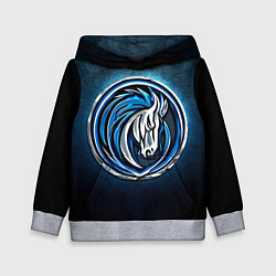 Толстовка-худи детская Даллас Маверикс, цвет: 3D-меланж