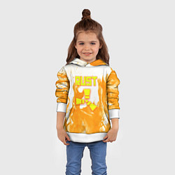 Толстовка-худи детская Rust flame, цвет: 3D-белый — фото 2