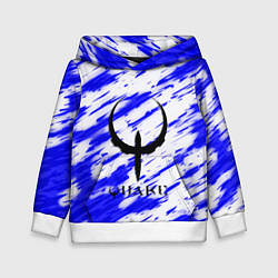 Толстовка-худи детская Quake огненные краски, цвет: 3D-белый