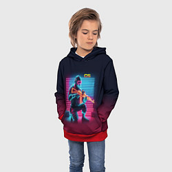Толстовка-худи детская Counter Strike - neon glow fantasy, цвет: 3D-красный — фото 2