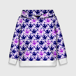 Толстовка-худи детская Nirvana neon smile, цвет: 3D-белый