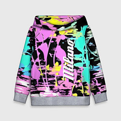 Толстовка-худи детская Color expressive abstraction - Milano, цвет: 3D-меланж