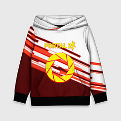 Толстовка-худи детская Portal geometry game, цвет: 3D-черный