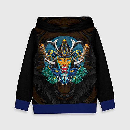 Детская толстовка Демон они тигр / 3D-Синий – фото 1