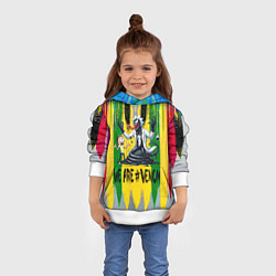 Толстовка-худи детская We are Venom - Morty and Rick fantasy, цвет: 3D-белый — фото 2