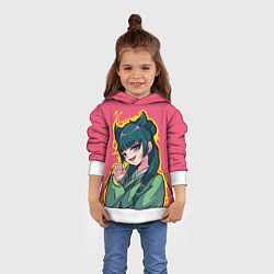 Толстовка-худи детская Монолог фармацевта - Маомао, цвет: 3D-белый — фото 2