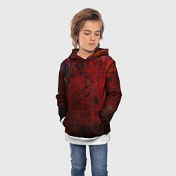 Толстовка-худи детская Абстракция - dark grunge mood, цвет: 3D-белый — фото 2
