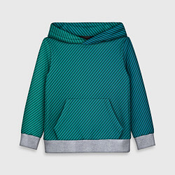 Толстовка-худи детская Бирюзовый перелив, цвет: 3D-меланж