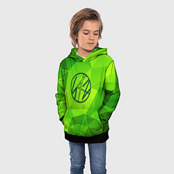Толстовка-худи детская Stray Kids green poly, цвет: 3D-черный — фото 2