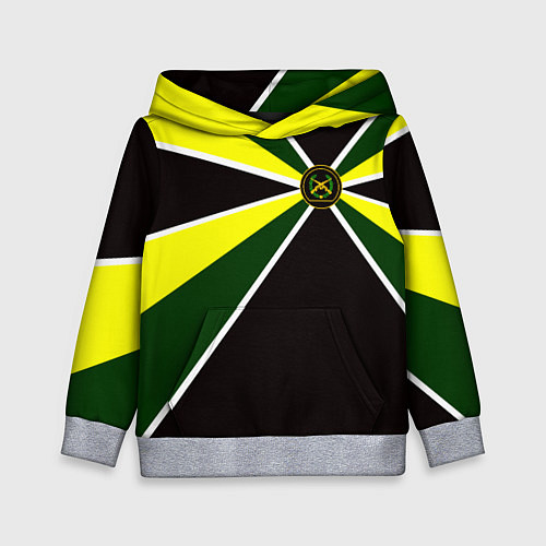 Детская толстовка Мотострелковые войска: шеврон без текста / 3D-Меланж – фото 1