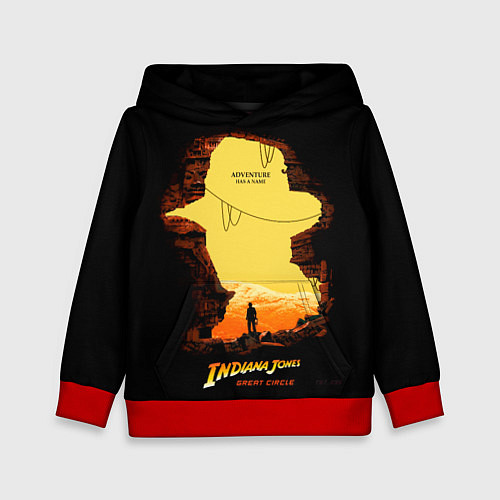Детская толстовка Indiana Jones and the Great Circle / 3D-Красный – фото 1