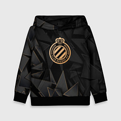 Толстовка-худи детская Club Brugge golden poly, цвет: 3D-черный