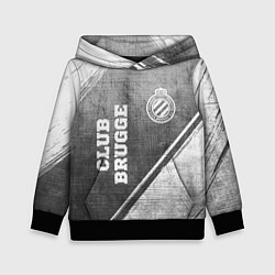 Толстовка-худи детская Club Brugge - grey gradient вертикально, цвет: 3D-черный