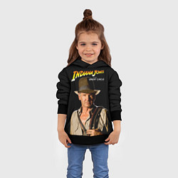 Толстовка-худи детская Indiana Jones and the Great Circle, цвет: 3D-черный — фото 2