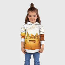 Толстовка-худи детская Civilization VII, цвет: 3D-белый — фото 2