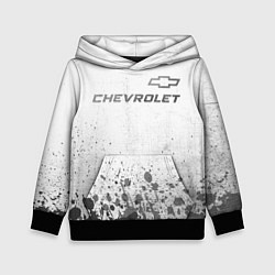 Толстовка-худи детская Chevrolet - white gradient посередине, цвет: 3D-черный