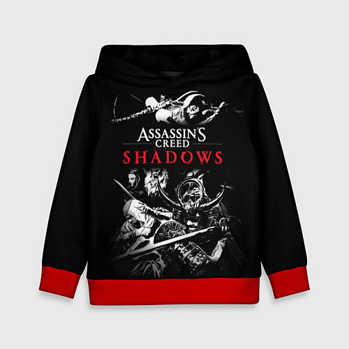 Детская толстовка Assassins Creed Shadows - samurai / 3D-Красный – фото 1