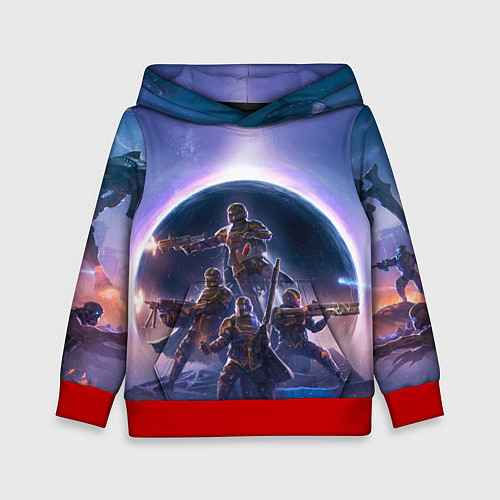 Детская толстовка Предзнаменования тирании Helldivers 2 / 3D-Красный – фото 1