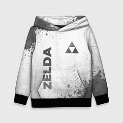 Толстовка-худи детская Zelda - white gradient вертикально, цвет: 3D-черный