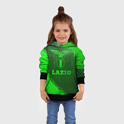 Толстовка-худи детская Lazio - green gradient, цвет: 3D-черный — фото 2