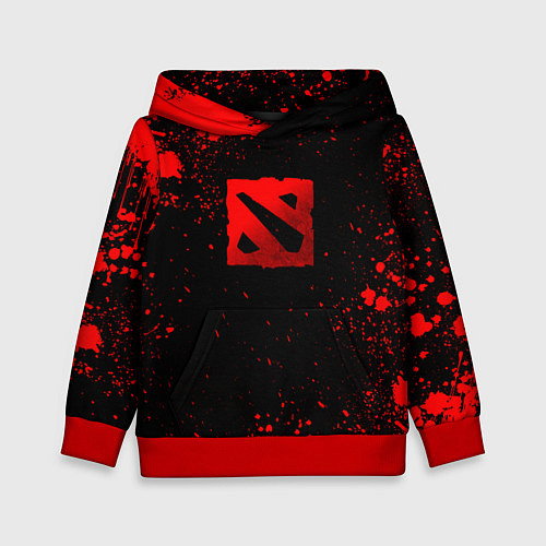 Детская толстовка Красные брызги - Dota 2 / 3D-Красный – фото 1