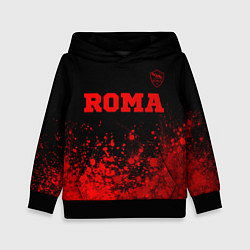 Толстовка-худи детская Roma - red gradient посередине, цвет: 3D-черный