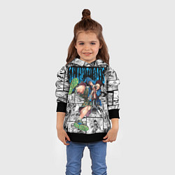 Толстовка-худи детская Дни сакамото Хейсуки Масимо, цвет: 3D-черный — фото 2