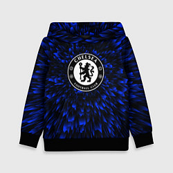 Толстовка-худи детская Chelsea blue energy, цвет: 3D-черный
