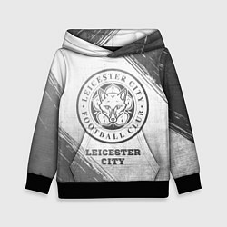 Толстовка-худи детская Leicester City - white gradient, цвет: 3D-черный