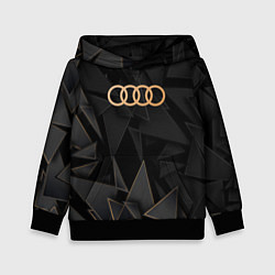 Толстовка-худи детская Audi golden poly, цвет: 3D-черный