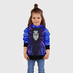 Толстовка-худи детская Monaco neon energy, цвет: 3D-черный — фото 2