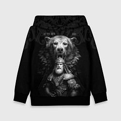 Толстовка-худи детская Велес славянский - бог богатырь, цвет: 3D-черный