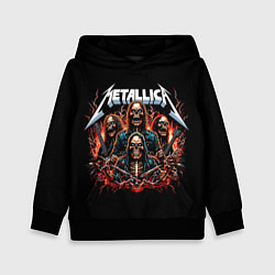Толстовка-худи детская Metallica forever - thrash metal, цвет: 3D-черный