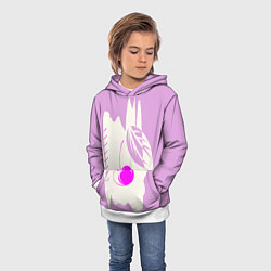 Толстовка-худи детская Вишневый коллаж, цвет: 3D-белый — фото 2