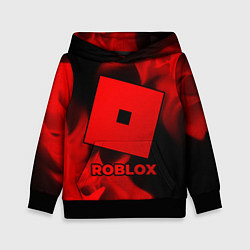 Толстовка-худи детская Roblox - red gradient, цвет: 3D-черный