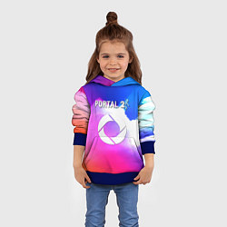 Толстовка-худи детская Portal закат, цвет: 3D-синий — фото 2