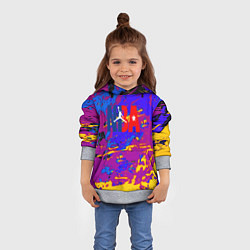 Толстовка-худи детская NBA краски неон, цвет: 3D-меланж — фото 2