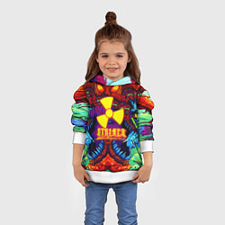 Толстовка-худи детская Stalker монстр чернобыля, цвет: 3D-белый — фото 2