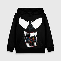 Толстовка-худи детская Веном жрет, цвет: 3D-черный