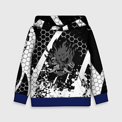 Толстовка-худи детская Samurai соты краски, цвет: 3D-синий