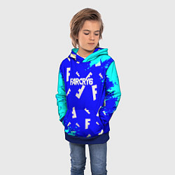 Толстовка-худи детская Farcry 6 pattern, цвет: 3D-синий — фото 2