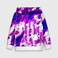 Толстовка-худи детская Monster energy краски гранж, цвет: 3D-белый