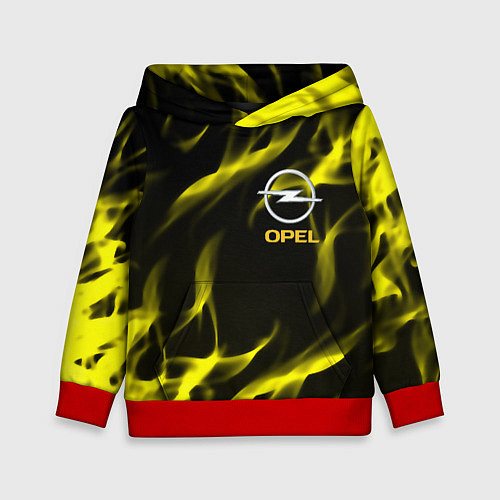 Детская толстовка Opel огненный стиль / 3D-Красный – фото 1