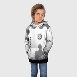 Толстовка-худи детская Yamaha - white gradient вертикально, цвет: 3D-черный — фото 2