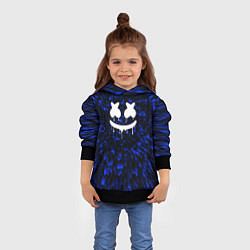 Толстовка-худи детская Marshmello blue energy, цвет: 3D-черный — фото 2