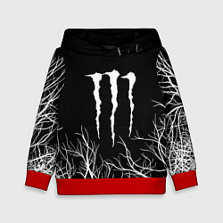 Толстовка-худи детская Monster energy лес, цвет: 3D-красный