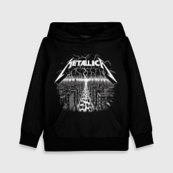Толстовка-худи детская Metallica - lightnings in metropolis, цвет: 3D-черный