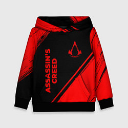 Толстовка-худи детская Assassins Creed - red gradient вертикально, цвет: 3D-черный