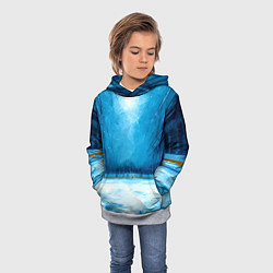 Толстовка-худи детская Хоккейная площадка, цвет: 3D-меланж — фото 2